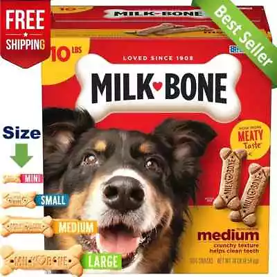 Milk-Bone Original Dog Biscuits Medium Crunchy Dog Treats 10 Pound • $22.35