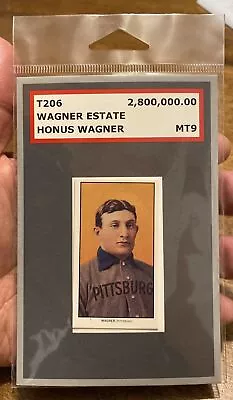 1909 T206 Honus Wagner Estate Official Exact  Reprint PSA 9 Mint Uncirculated! • $15