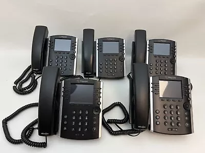 Lot Of 5 X Polycom VVX 400 Gigabit Display IP VoIP Desk Phone No AC Adapter • $79.99