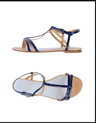 $695 Maison Martin Margiela 2-Tone Blue Nude Strappy 3D Effect Sandals 36IT/6US • $89