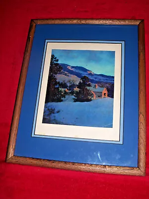 Maxfield Parrish Brown & Bigelow Landscape Calendar Print Vintage Framed 12x15 • $100