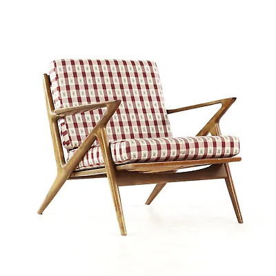 Poul Jensen For Selig Mid Century Walnut Z Lounge Chair • $3247