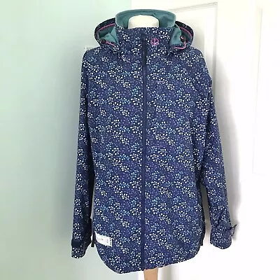 Lazy Jacks Blue Floral Raincoat Size Large • £19.99