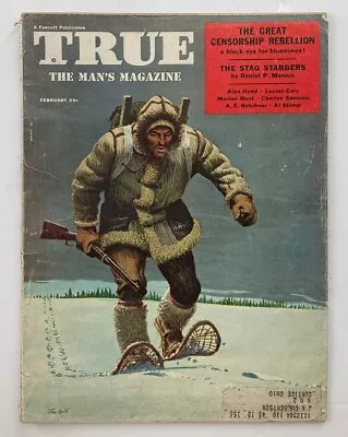 VTG True The Man's Magazine February 1955 The Great Censorship Rebellion • $13.45