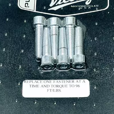 Victory Motorcycles 2875264 Sealed 6pc Chrome Cam Cover Bolt Set NOS OEM NORS • $34.67