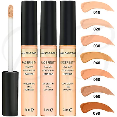 MAX FACTOR Facefinity All Day Flawless Touchproof Concealer 7.8ml *CHOOSE SHADE* • £4.95