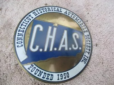 Founded 1950 Connecticut Historical Automobile Society Inc. Brass Badge • $40