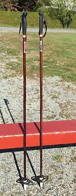 GREAT Vintage BAMBOO Ski POLES 51  LONG SNOW SKIS!  #191 • $28.99