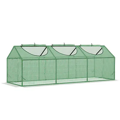 £20.99 • Buy Outsunny Mini Greenhouse Small Plant Grow House W/ 3 Windows For Outdoor