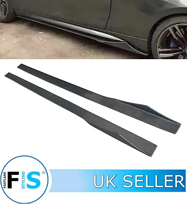 Universal Side Skirt Extension Blades Splitter Spoiler 215cm Carbon Fibre-hon1 • £179.99