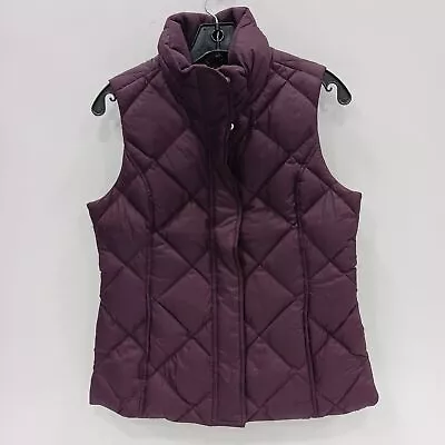 Eddie Bauer Purple Goose Down Puffer Vest Size S • $11