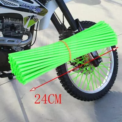 72Pcs Spoke Skins Covers Wheel Rim Guard Protector Wraps For Motocross Dirt Bike • $8.41