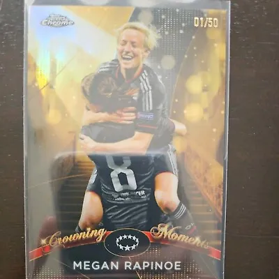 2023 Topps Chrome Womens Uefa Megan Rapinoe Crowning Moments 1/50 • $20