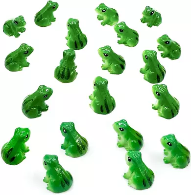 Resin Mini Frogs 36Pcs Green Frog Miniature FigurinesCute Tiny Plastic Frogs O • $10.56