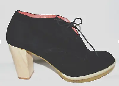 MATIKO ANTHROPOLOGIE NEW $168 SZ 10 M BLACK SUEDE PLATFORM LACE UP BOOTIES Shoes • $49.99