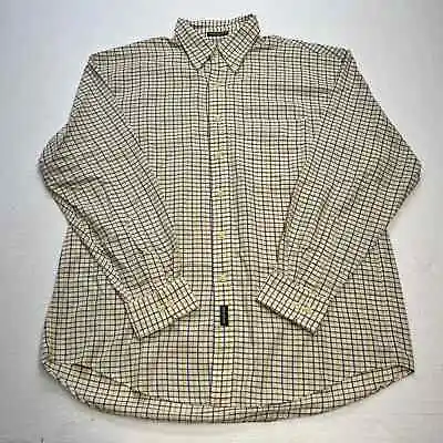 Gant Shirt Mens Large Multi Color Plaid Button Up Long Sleeve Cambridge Twill • $12.95