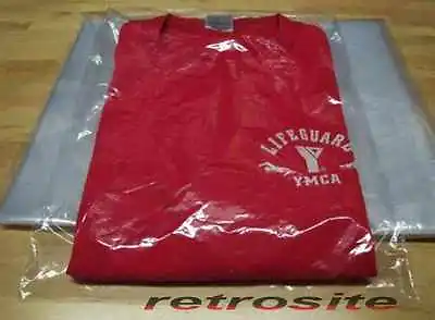 9  X 12  Poly Clear Plastic T-Shirt Apparel Bags 1 Mil 2  Back Flap Lock 10-1000 • $37.98