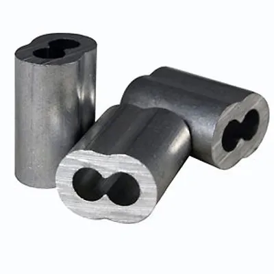 100 Aluminum Sleeves For Wire Rope Cable 3/32 . • $13.05