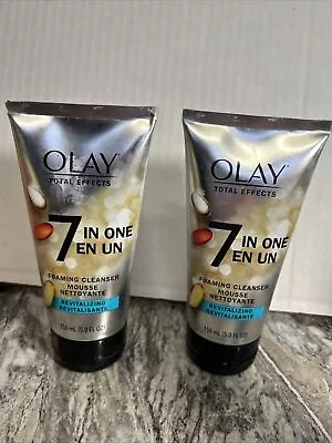 Olay Total Effects Face Wash 7 In 1 Foaming Cleanser Mousse  5.0 Fl Oz 2pc • $23