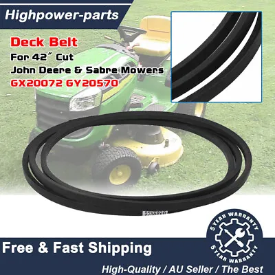Deck Drive Belt Fit For 42  Cut John Deere & Sabre Lawn Mowers GX20072 GY20570 • $22