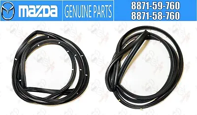 MAZDA RX-7 SAVANNA SA22C GENUINE Right & Left Side Door Weatherstrip Seal OEM • $174.68