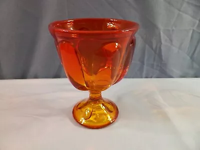 Viking Persimmon Orange Glass 6 Petal Candy Dish Bottom - NO LID • $9.59