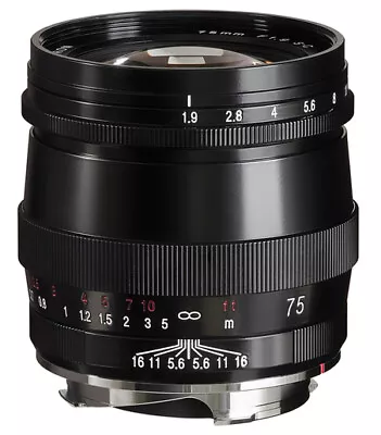 Voigtländer Ultron 1.9/75mm VM S.C.Black F. Leica M Demo (1713037172) • $780.78