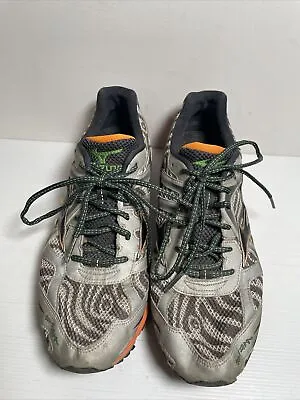 Mizuno Wave Elixir 7 Size 47 Men’s Running Shoes Orange Gray 8KN-24809 • $25.71
