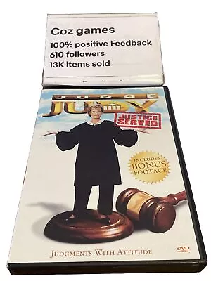 Judge Judy Justice Served Dvd Courtroom Tv Series Judith Sheindlin Region Free • $35