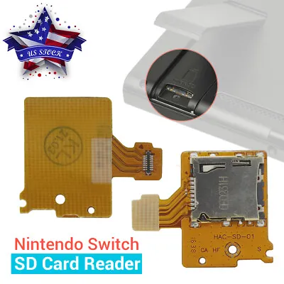 Micro SD TF Card Reader Slot Flex HAC-SD-01 Replacement Part For Nintendo Switch • $7.80