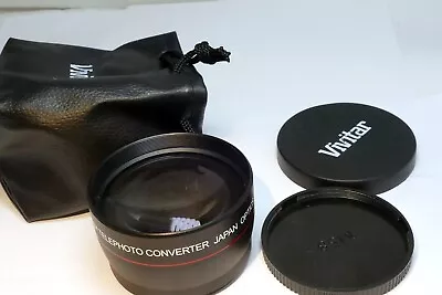 Vivitar 58mm High Definition AF 2.2X Telephoto  Lens HD For DC DV Camcorder AUX • $22.20
