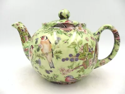 £22.99 • Buy British Birds On A Green Background  Design 2 Cup Teapot By Heron Cross Pottery