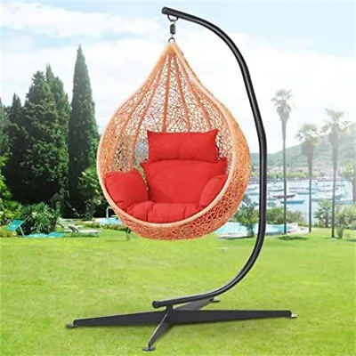 £95.91 • Buy XL Swing Hammock Egg Chair C Stand Strong Steel Solid Hanging Tent VerticalStand