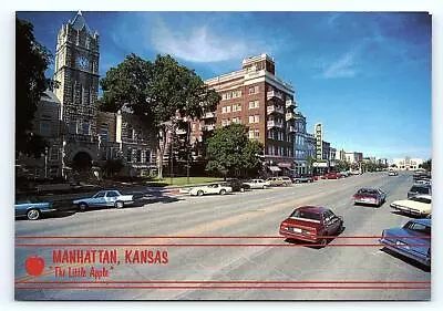 MANHATTAN Kansas KS ~ Court House POYNTZ AVENUE Wareham Theater 4 X6  Postcard • $5.93