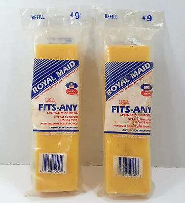 ROYAL MAID Fits-Any Sponge Mop Refill #9 O’Cedar USA 1980s Vintage New Old Stock • $17.99