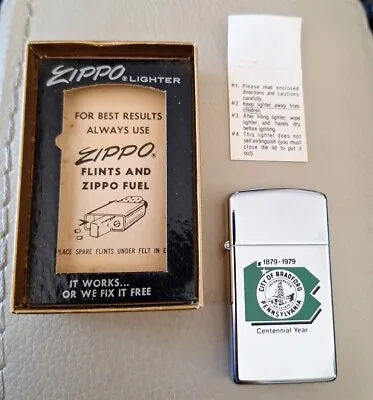 RARE~1979~Zippo Lighter~City Of  Bradford PA~City Where Zippo Lighters R  Made • $168.61