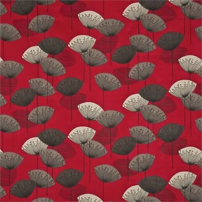 Sanderson Dandelion Clocks Red 1m Fabric • £79