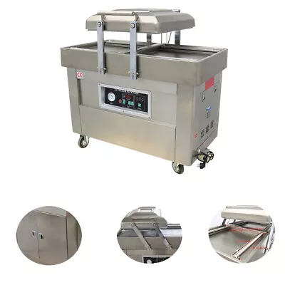 Vacuum Sealer 220V Two Chamber Vacuum Packaging Machine For Perishable Food SS  • $1869.66