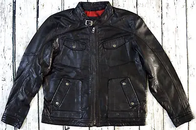 Harley Davidson Men's Buckle Collar Black Label Leather Jacket 2XL 97148-16VM • $450