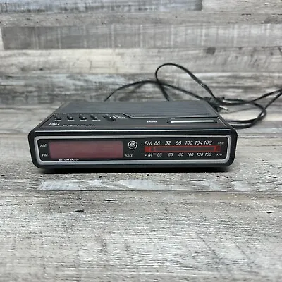 Vintage GE 7-4614A AM/FM Alarm Clock Radio Digital LED By General Electric Works • $25.75