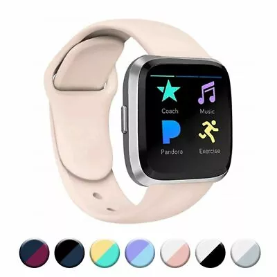 For Fitbit Versa 2 / Lite Silicone Strap Watch Band Sports Replacement Watchband • $7.99