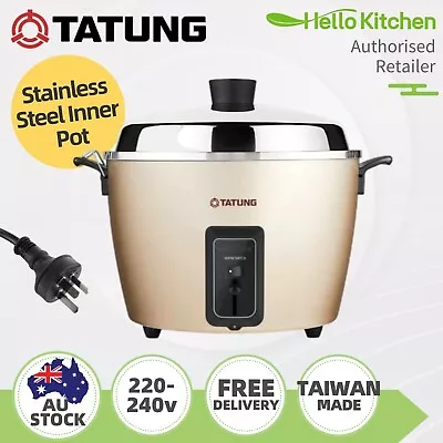 Tatung Multi-Functional Stainless Steel Inner Pot Rice Cooker In Champagne • $349