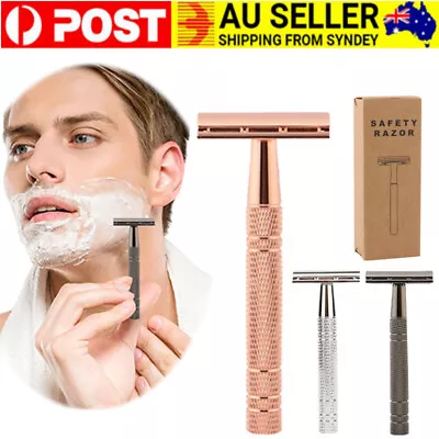 Twist Open Butterfly Style Shaving DE Safety Razor Classic Vintage Razor For Men • $15.72