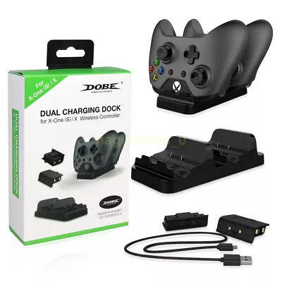 AU DOBE Dual Controller Charger Dock 2 Batteries Charging Station For Xbox One S • $14.22