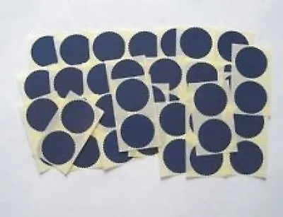 50mm Gloss Dk Blue Serrated Certificate Wafer Seals Labels Awards Legal Stickers • £2.89