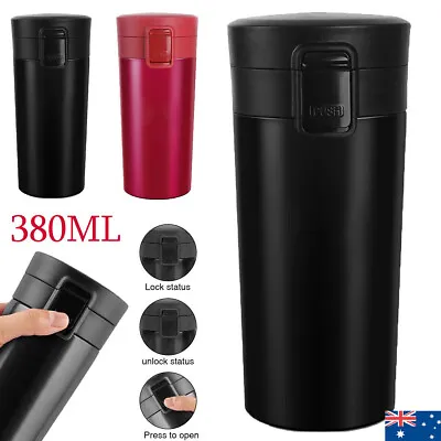 Insulated Travel Coffee Mug Cup Thermal Stainless Steel Flask Vacuum Thermos AU • $17.99