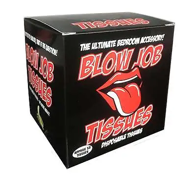 Blow Job Tissues - Funny Rude Novelty Prank Joke Birthday Gifts For Him Men Boys • £6.99