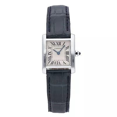 Cartier Tank Francaise 18k White Gold Quartz Ladies Watch 2403 • $2499