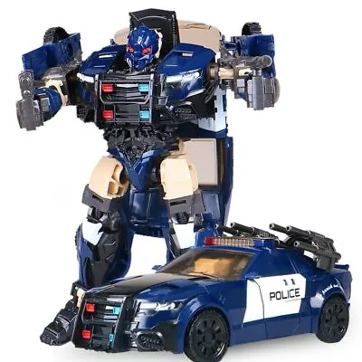 £23.58 • Buy Black Mamba Transformation G1 Barricade TF5 Police Car Model Voyager Robot Toys