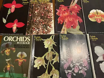 ORCHIDS AUSTRALIA MAGAZINES Vintage X 7 Plus ORCHIDS IN COLOUR Rittershausen Pb • $28